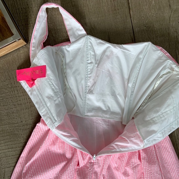 Lilly Pulitzer Addison One-Shoulder Dress Pink - Picture 8 of 9